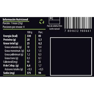 QUESOS DE CABRA Queso Crottin Natural 100 g x36 UN