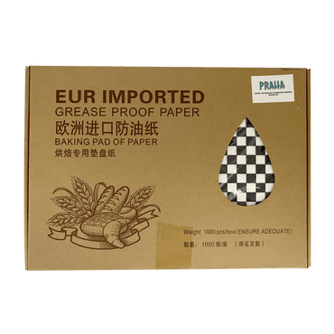 Papel Antigrasa Praha 28x38 cm Cuadro Negro