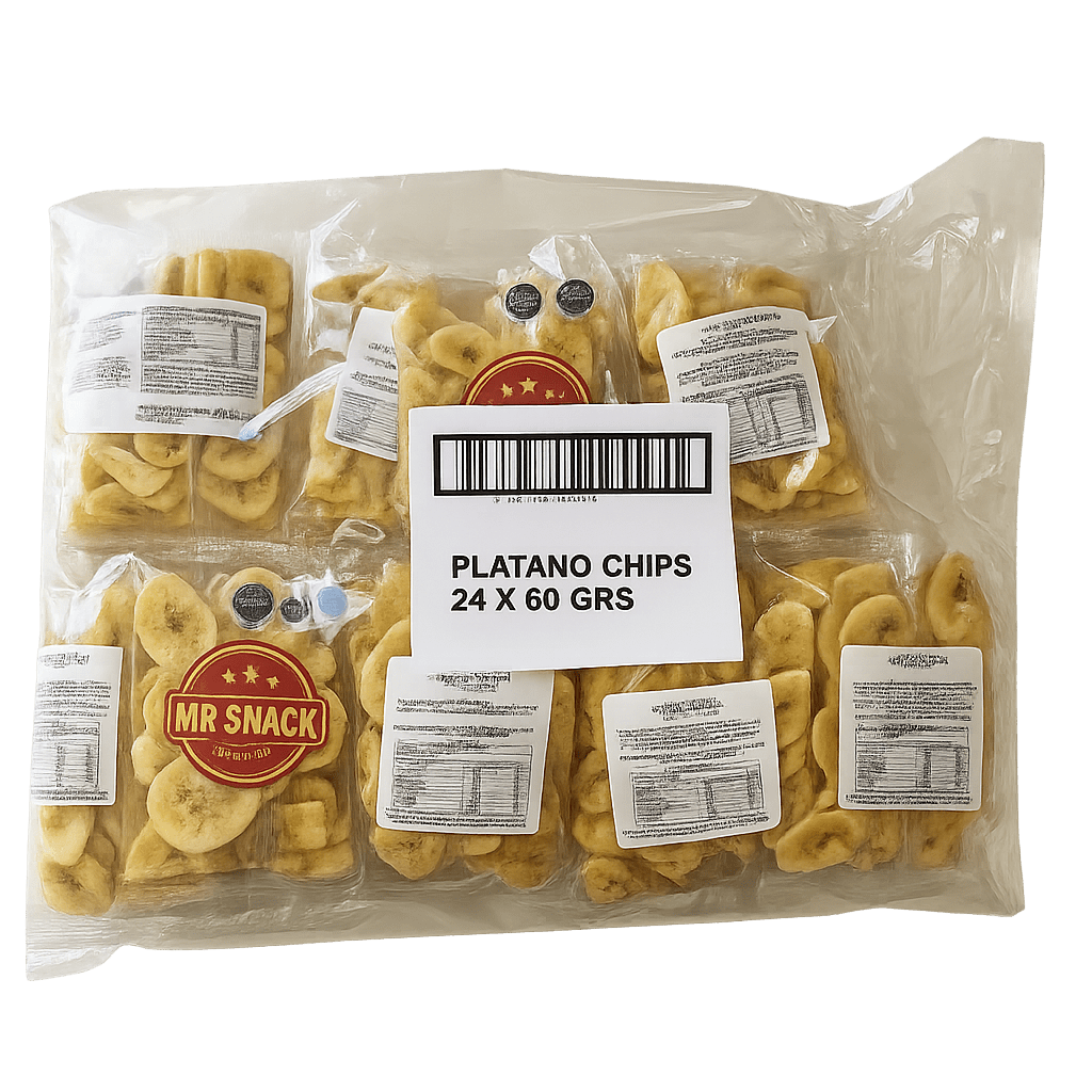 Banana Chips Dulce Mr Snack 60gr (Caja 24 unds)