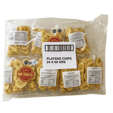 Banana Chips Dulce Mr Snack 60gr (Caja 24 unds)