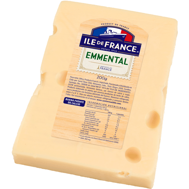 EMMENTAL TROZO 200*10 GR ILE DE FRANCE