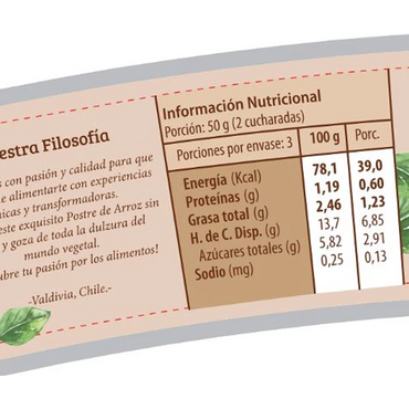 POSTRE VEGANO Arroz Vegano 150 g x16 UN