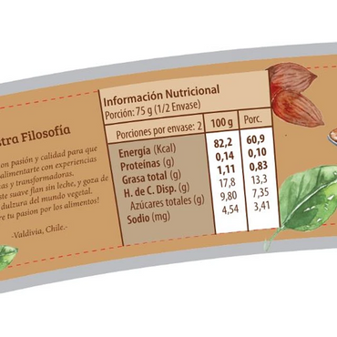 POSTRE VEGANO Flan Vegano Caramelo 150 g x16 UN