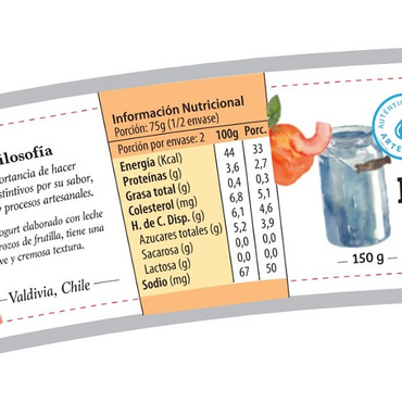 Yogurt Descremado Durazno 150 Gr x16 UN