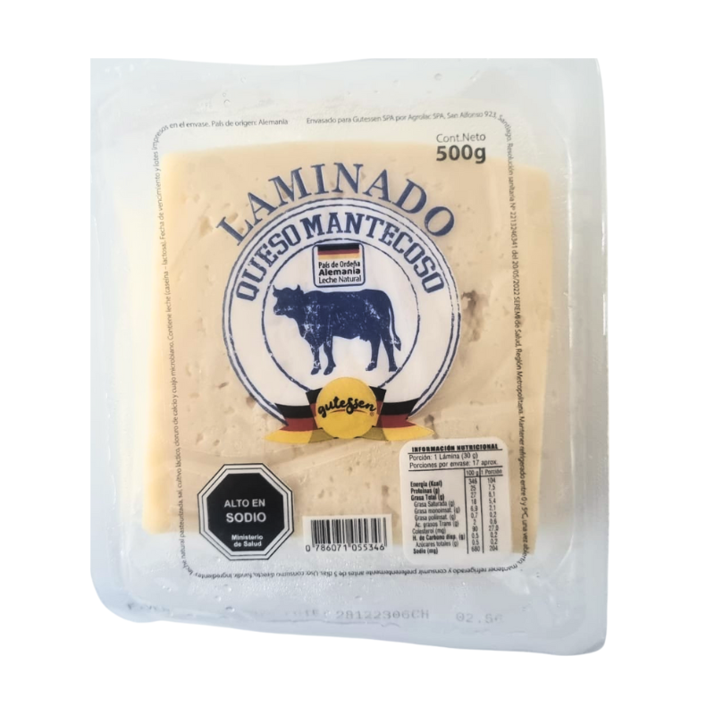 QUESO MANTECOSO LAMINADO GUTESSEN 20x500g