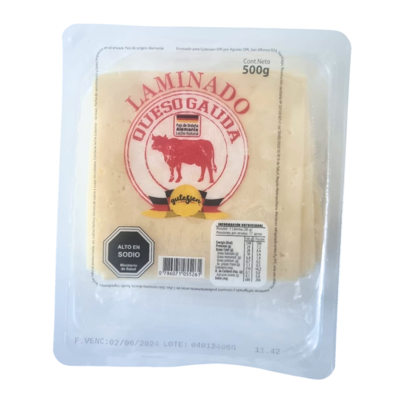 QUESO GOUDA LAMINADO GUTESSEN 20x500g