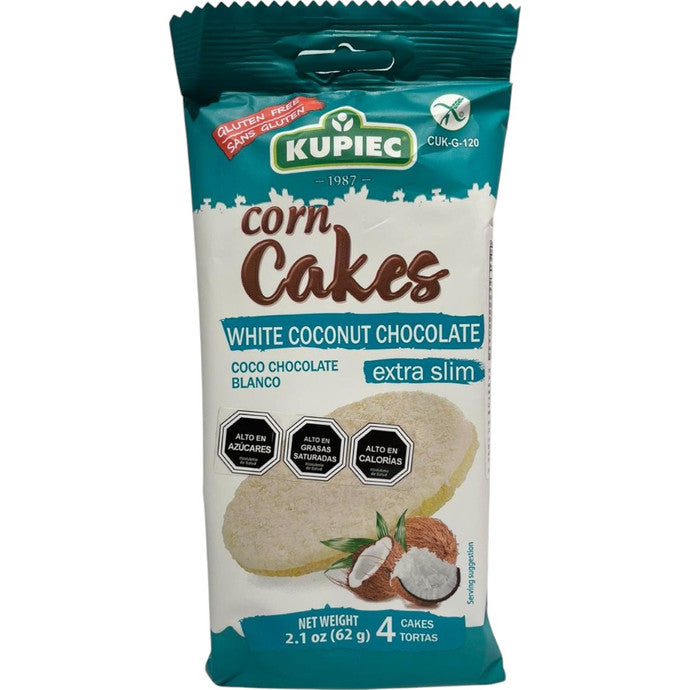 Kupiec Galleta de maíz de choc. blanco-coco x 24 Un