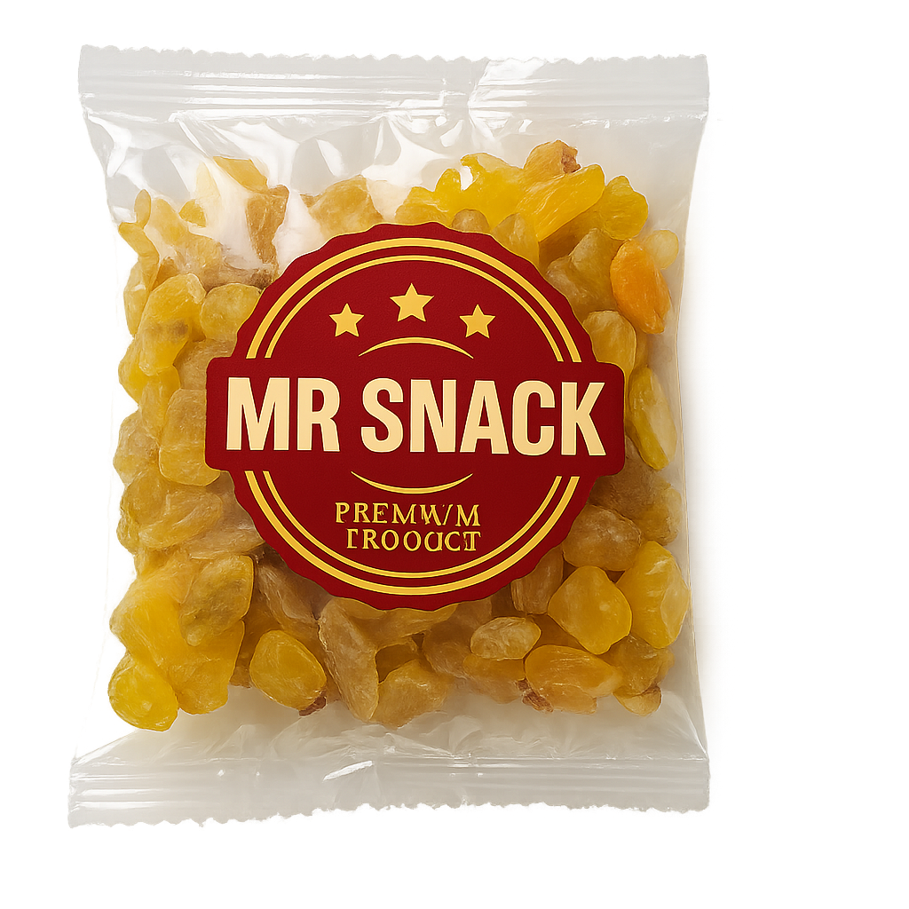 Pasas rubias Mr Snack 60gr (Caja 24 unds)