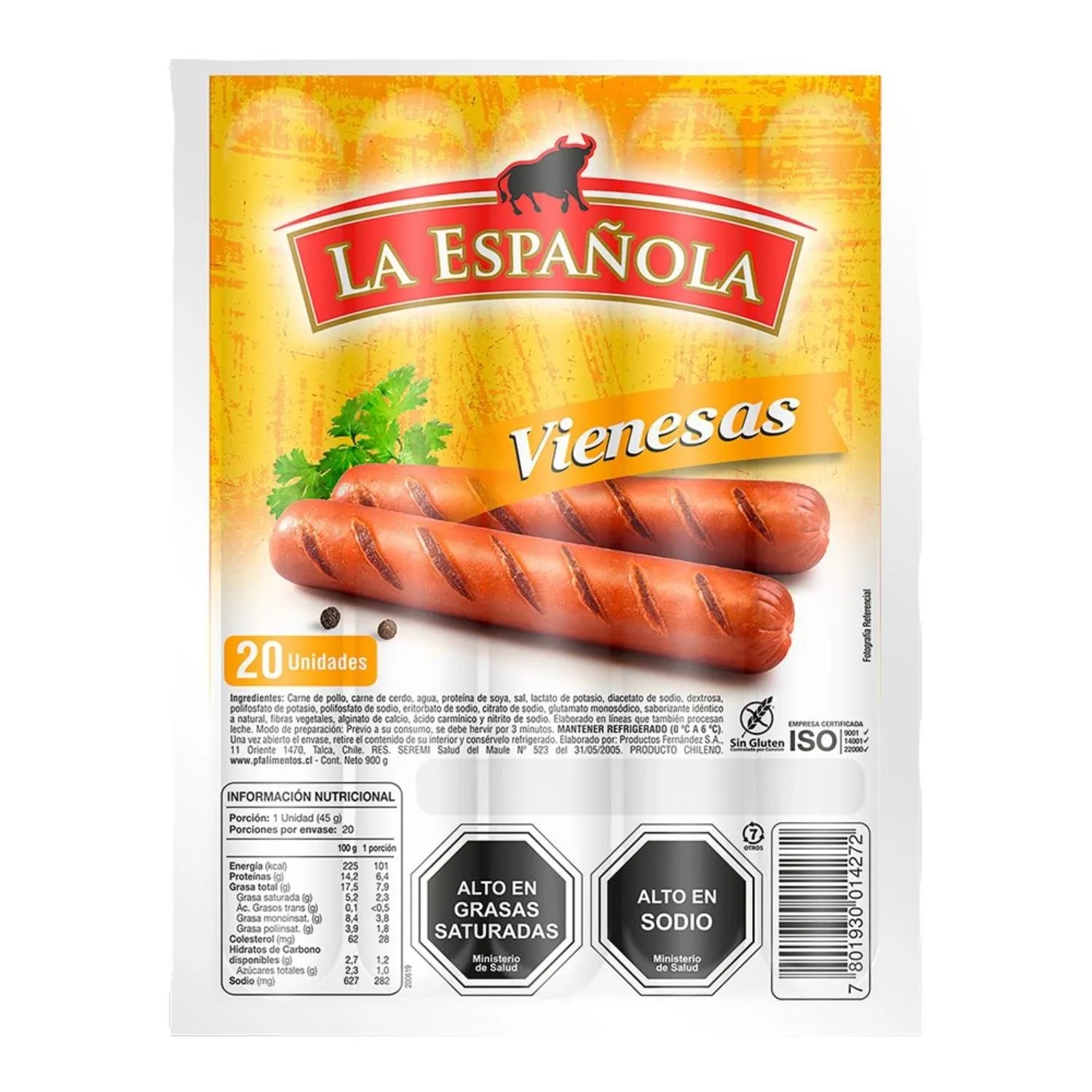 Vienesa La Española 900 Gramos